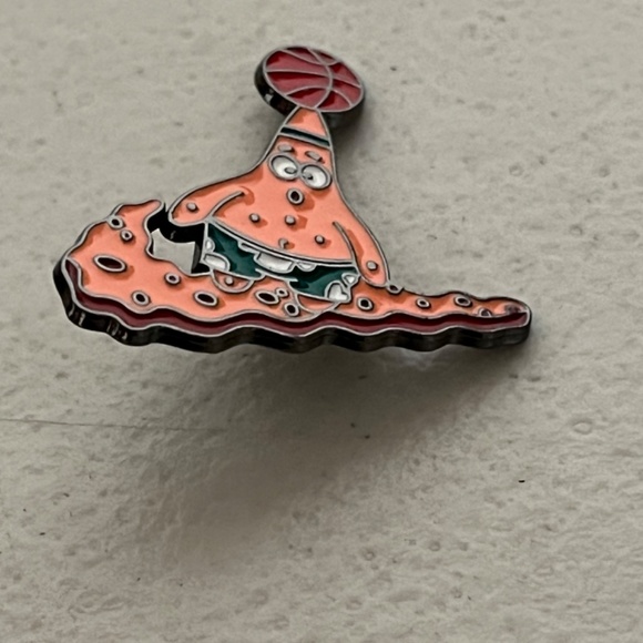 Spongebob Patrick Nike Basketball Enamel Pin Squarepants Gary Cartoon New - Picture 4 of 7